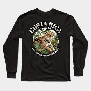 Apex Predator: Majestic Jaguar of Costa Rica Black Long Sleeve T-Shirt